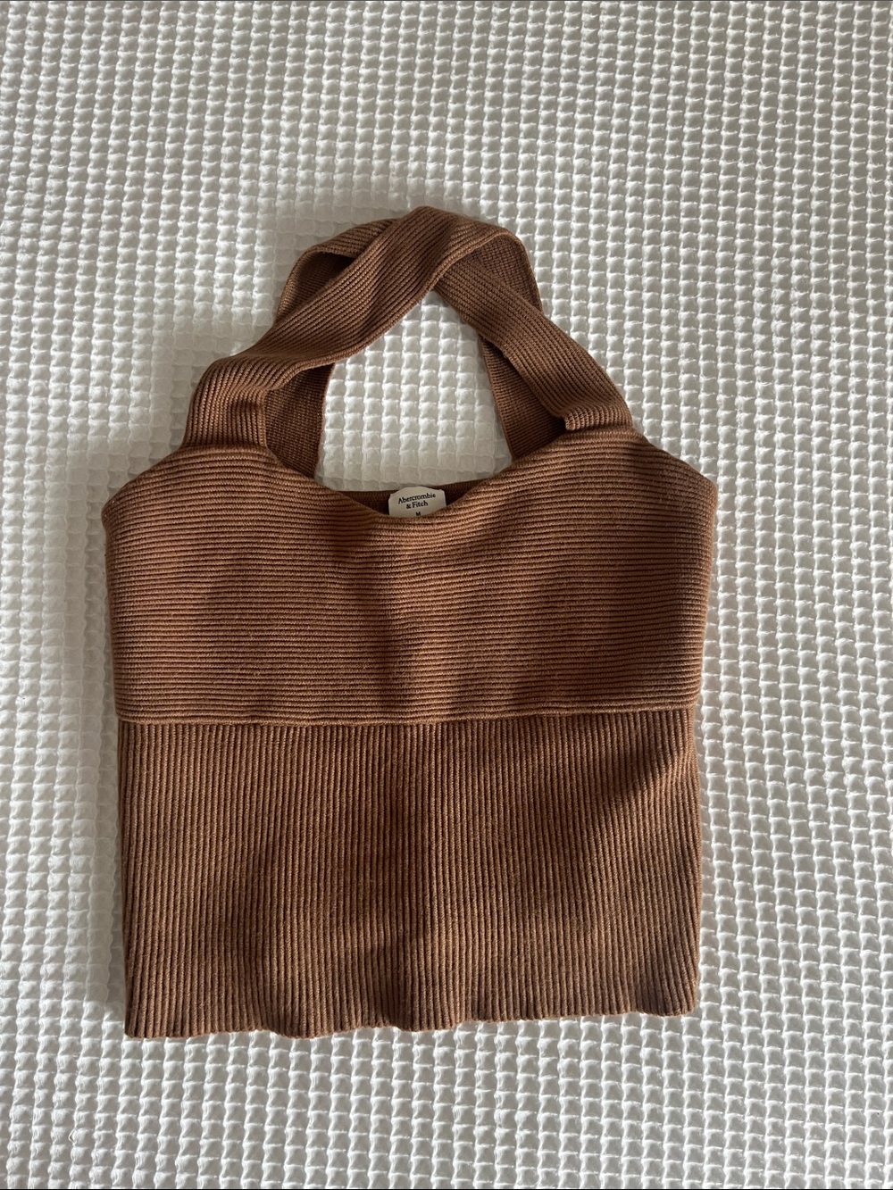 Abercrombie Brown Ribbed Knit Top